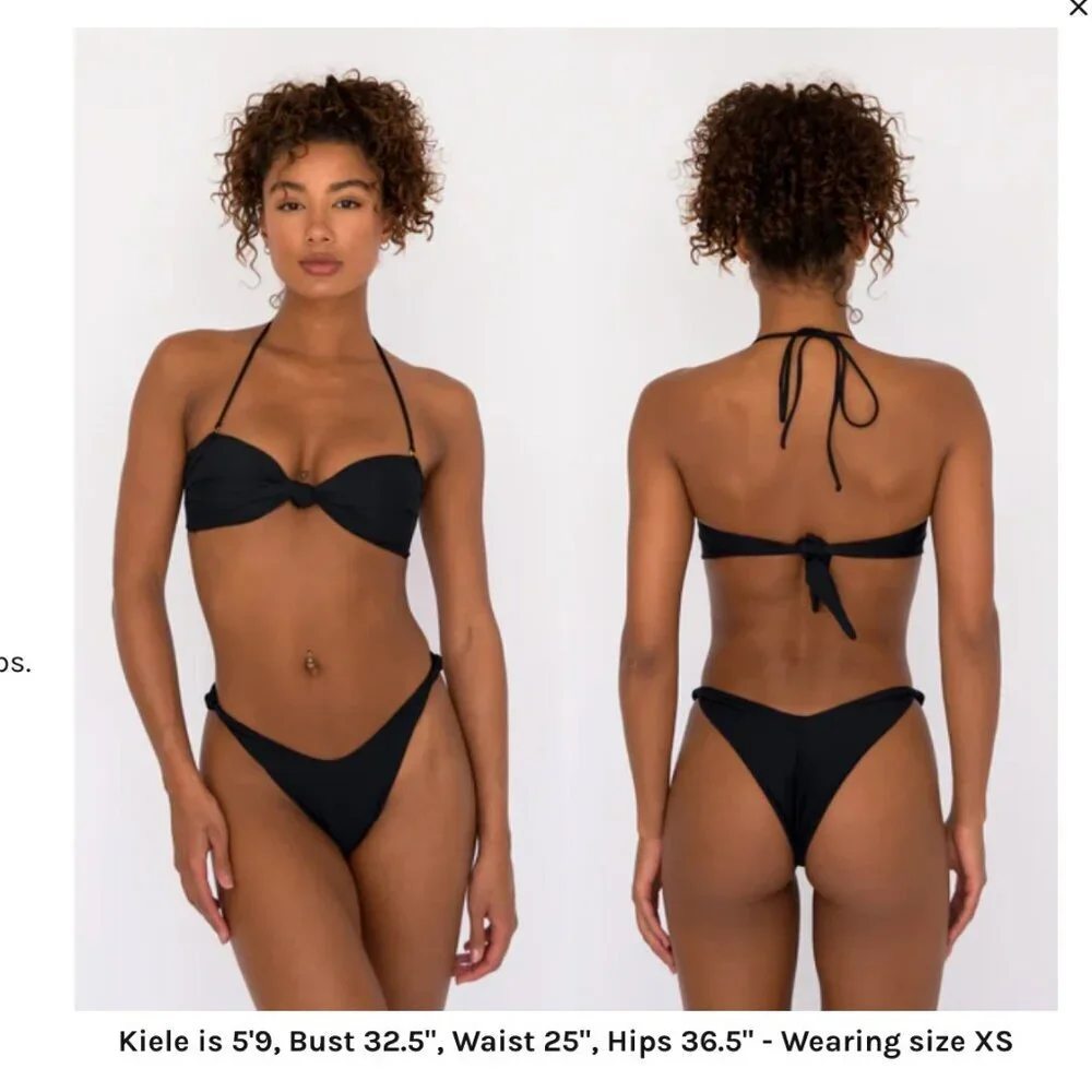 Skatie x Rocky Barnes 'Lyndi' Bikini Top in BEACHWOOD